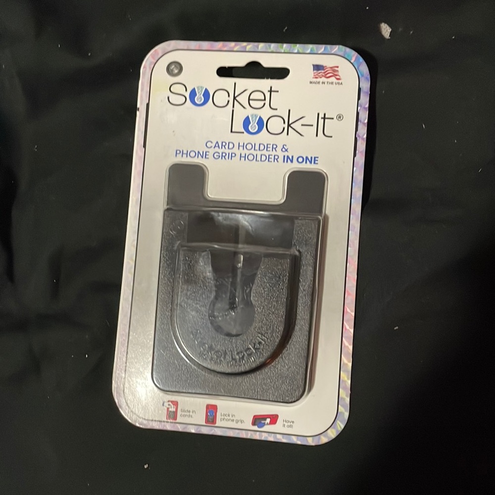 Pop socket card holder thing